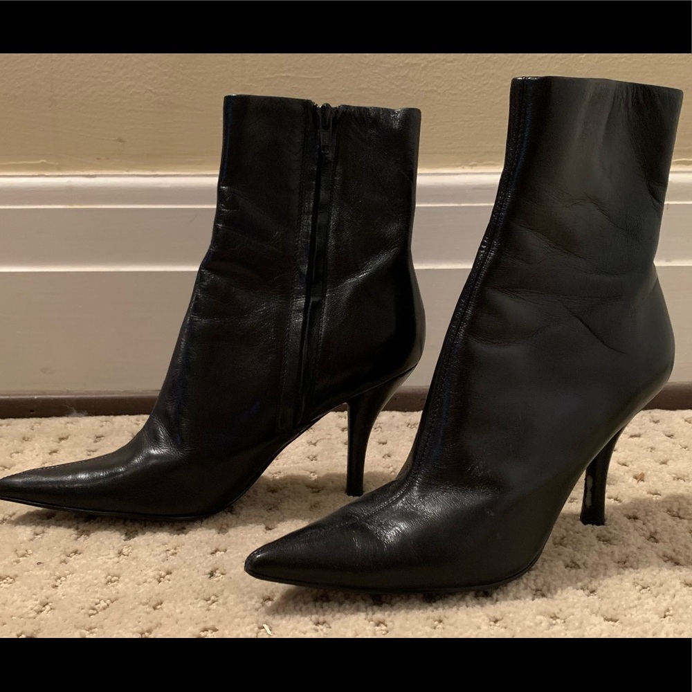 Nine West Black Heeled Boots